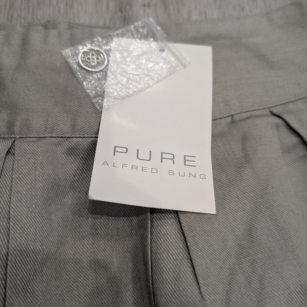 NWT Alfred Sung Pure Two-tone Mini Skirt Size 6 - Picture 2 of 8